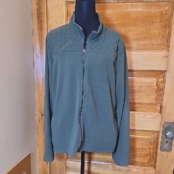 Merona Jackets & Blazers - Merona Olive Fleece Jacket XXL